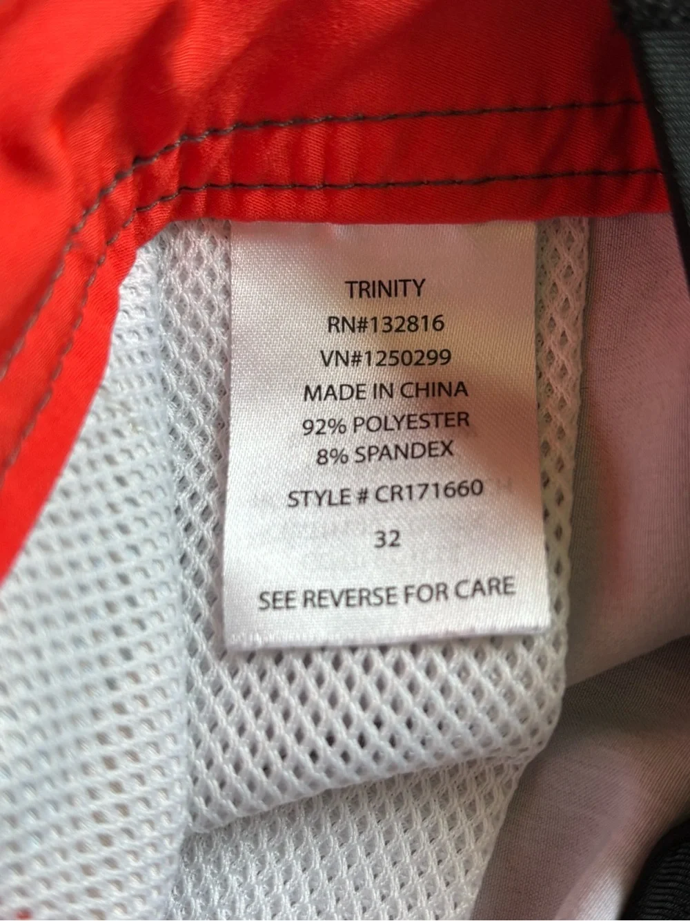 Trinity Ombre Stripe Board Shorts in Maroon, Red, Yellow, White